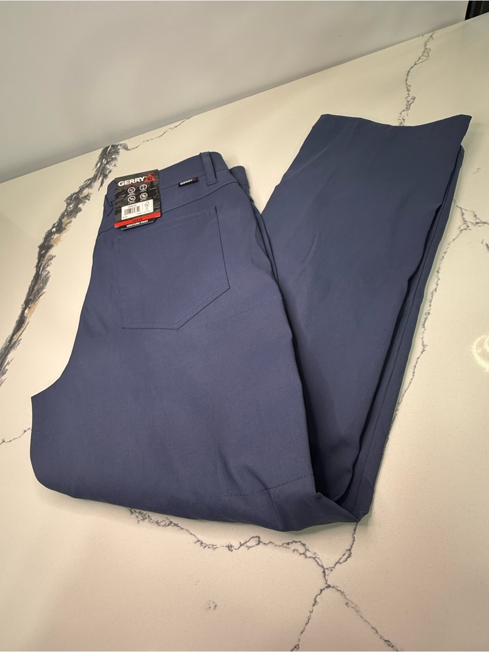 GERRY Blue Venture Commuter Pant, Men's 34x29 Relaxed Fit Comfort Stretch, NEW
